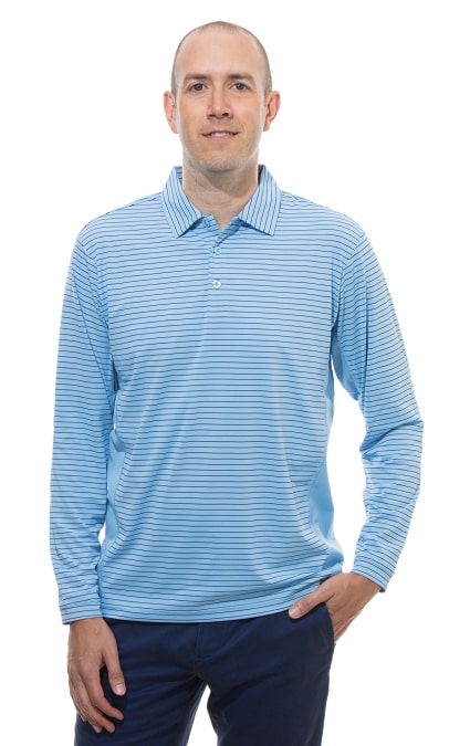 SolCool L/S Stripe Polo – Image 2